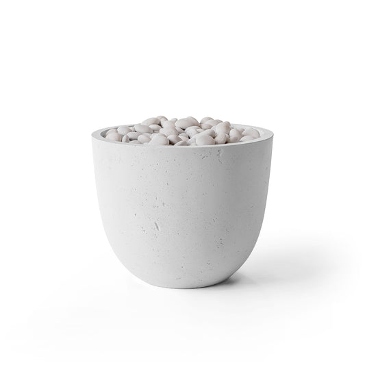 Element 20.5" Round Concrete Fire Pit - Match Lit