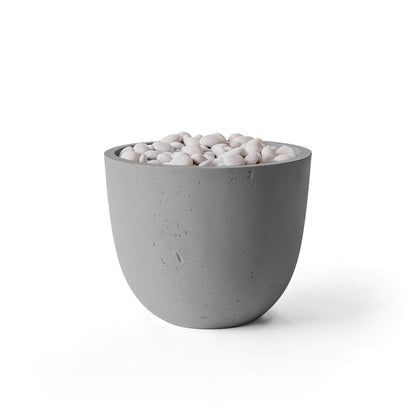 Element 20.5" Round Concrete Fire Pit - Match Lit