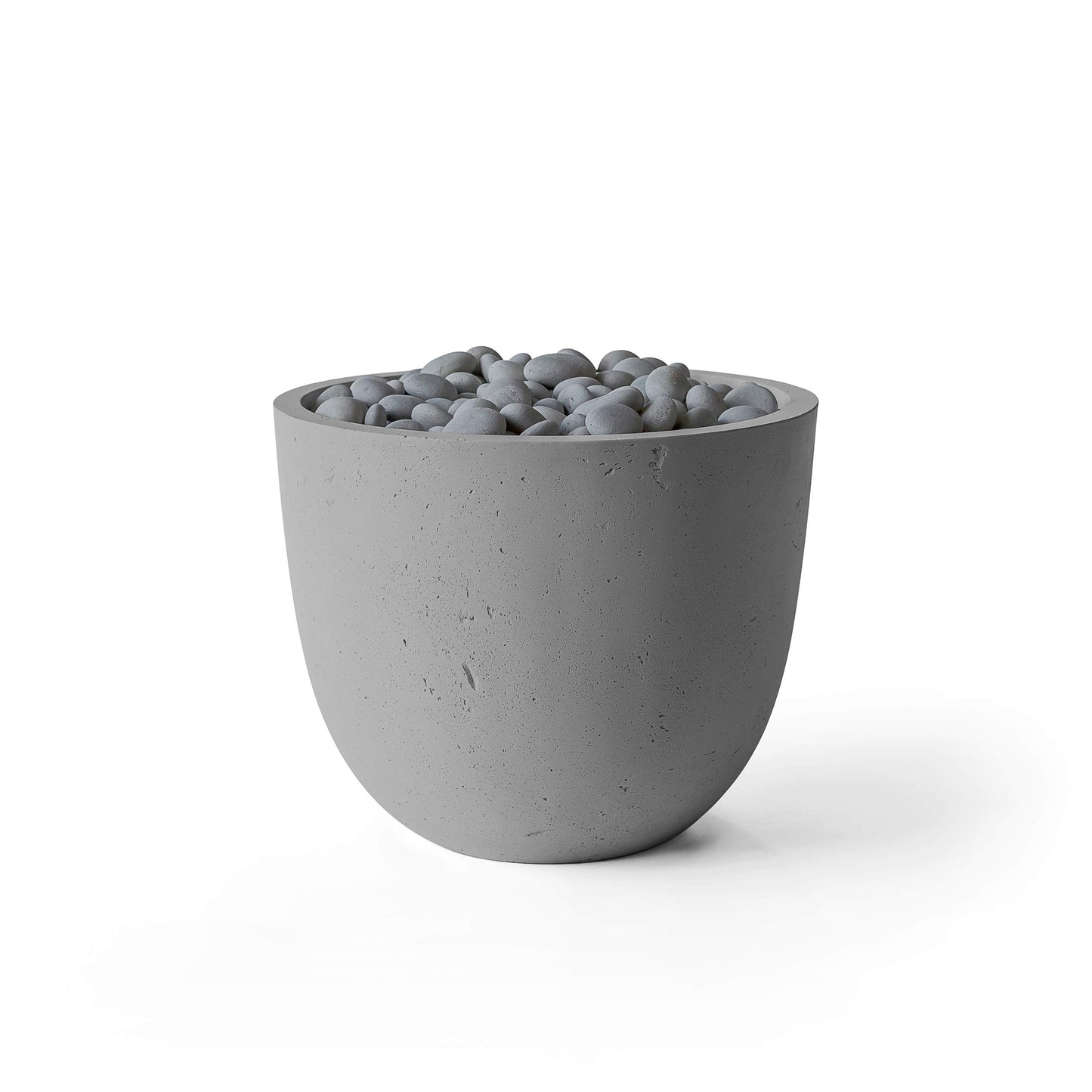Element 20.5" Round Concrete Fire Pit - Match Lit