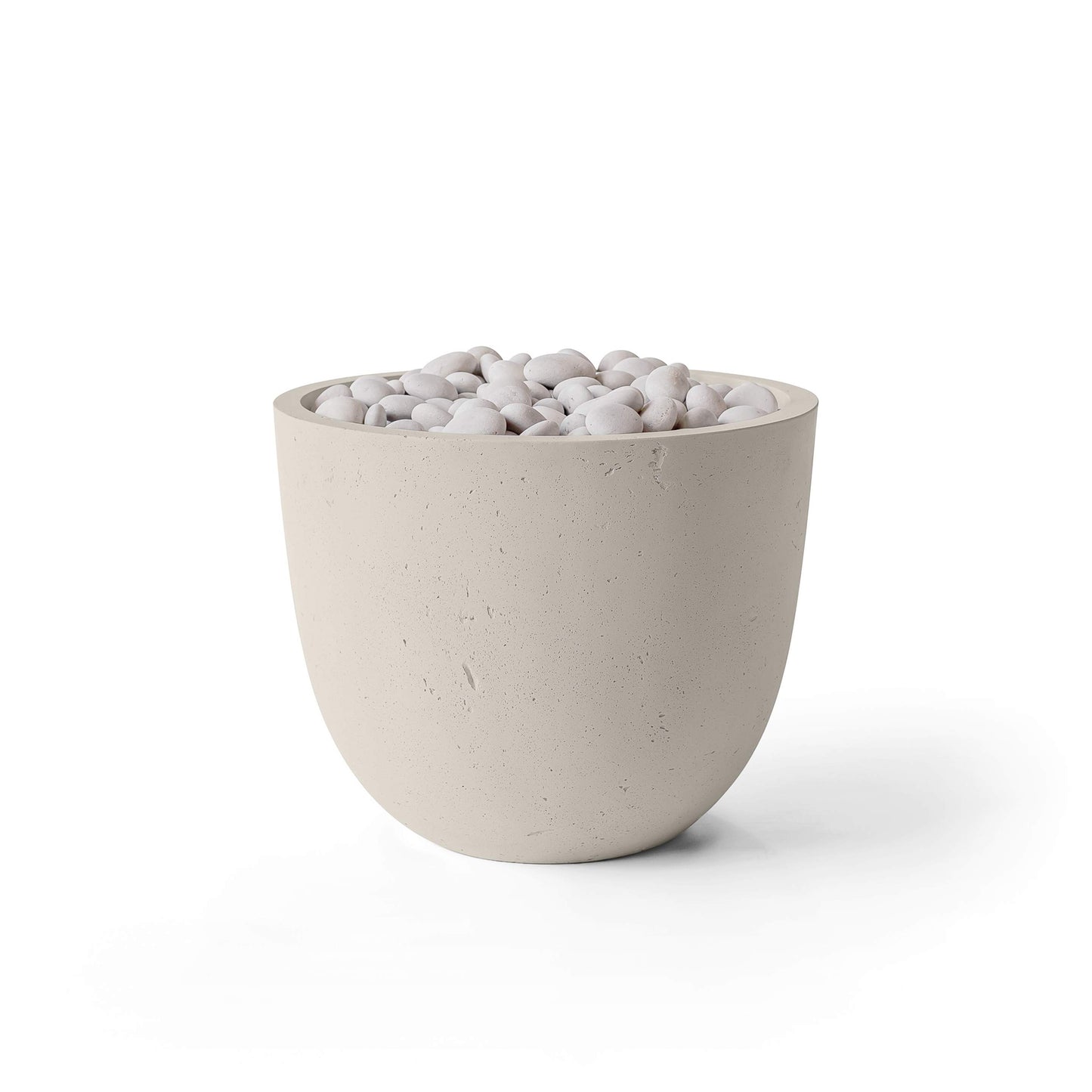 Element 20.5" Round Concrete Fire Pit - Match Lit