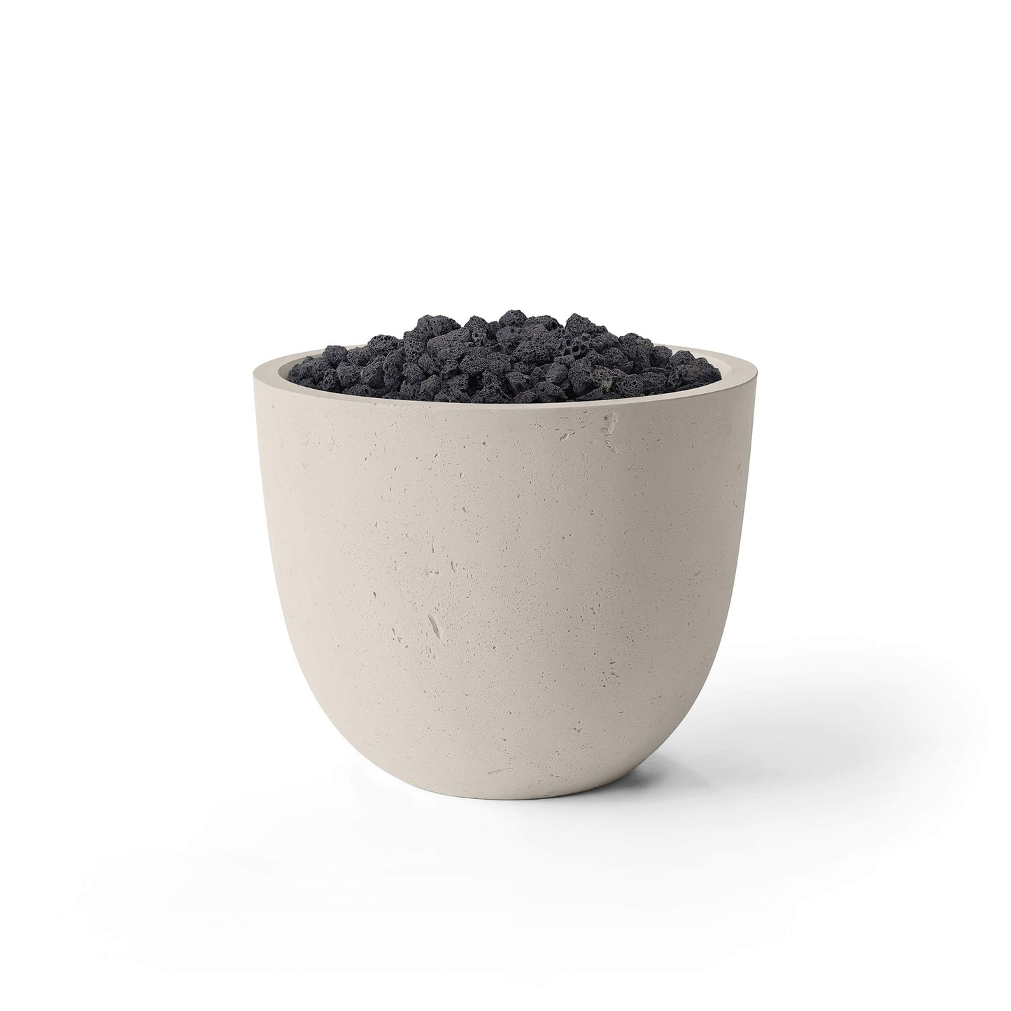 Element 20.5" Round Concrete Fire Pit - Match Lit