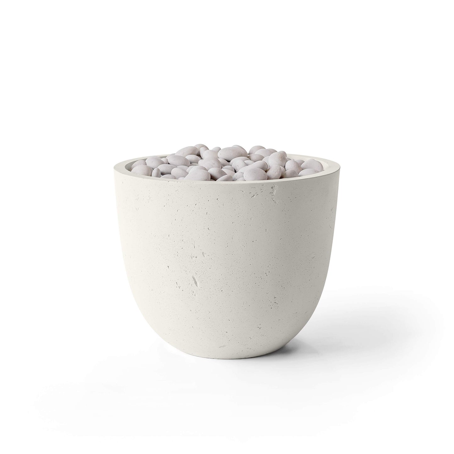 Element 20.5" Round Concrete Fire Pit - Match Lit