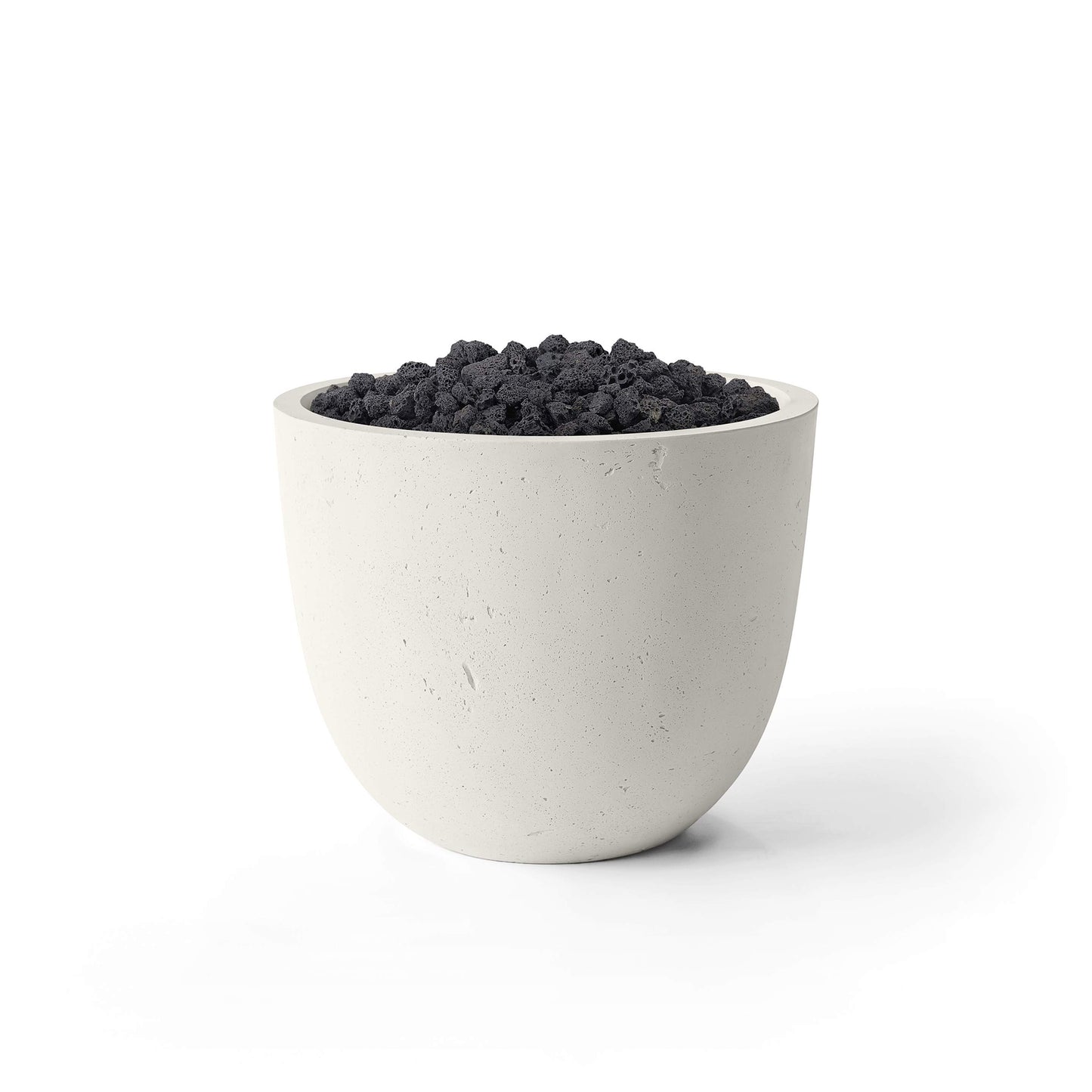 Element 20.5" Round Concrete Fire Pit - Match Lit