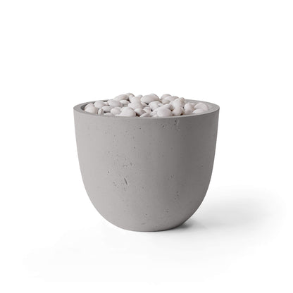 Element 20.5" Round Concrete Fire Pit - Match Lit
