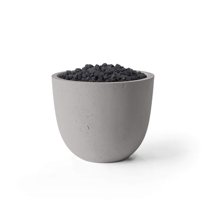 Element 20.5" Round Concrete Fire Pit - Match Lit