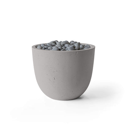 Element 20.5" Round Concrete Fire Pit - Match Lit