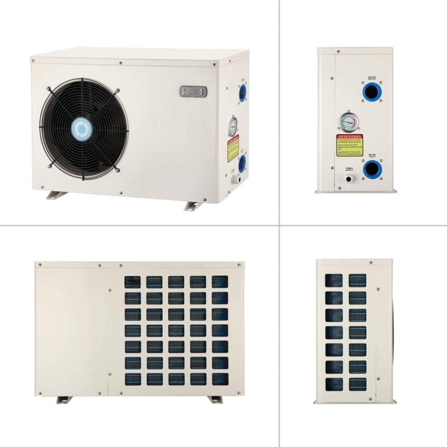 Energy-Saving Electric Swimming Pool Heat Pump for Above and Inground Pools, 6000 Gallons