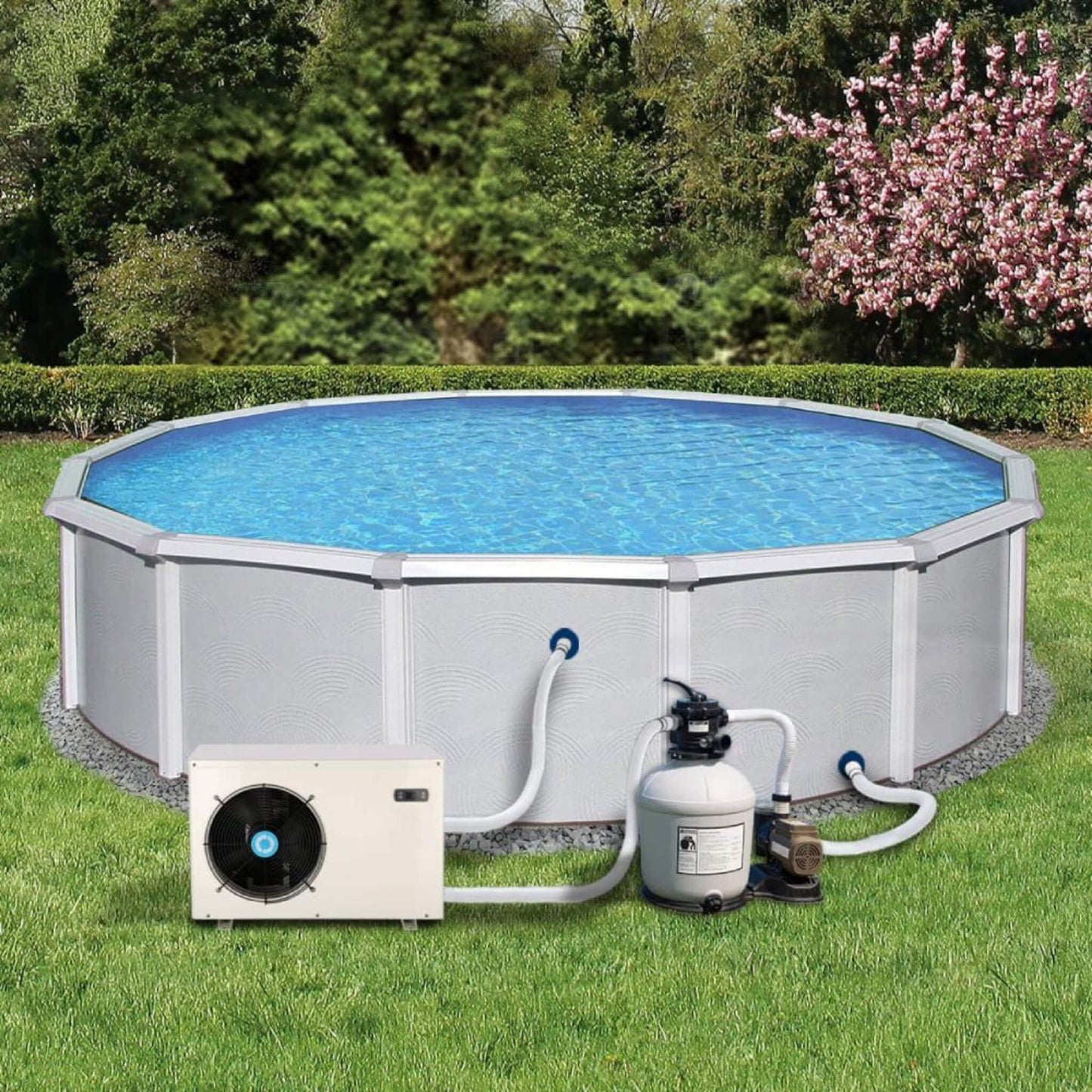 Energy-Saving Electric Swimming Pool Heat Pump for Above and Inground Pools, 6000 Gallons