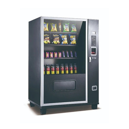 Epx 5FT Snacks And Drinks Combo Vending Machine With Dual Zone Refrigeration And Bill Acceptor