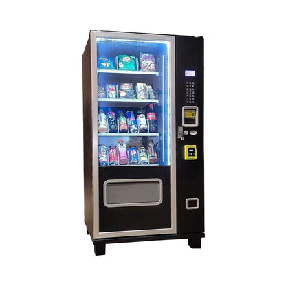 Epx 5FT Snacks And Drinks Combo Vending Machine With Refrigeration and Bill Acceptor