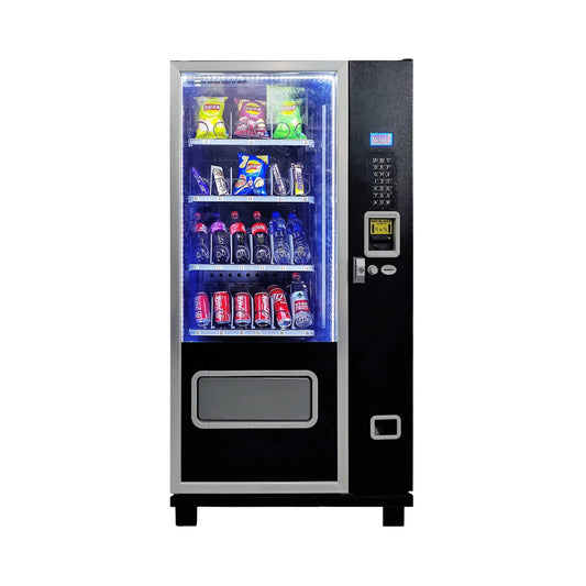 Epx 5FT Snacks And Drinks Combo Vending Machine With Refrigeration and Bill Acceptor