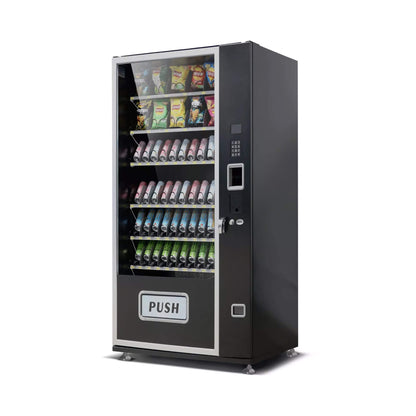 Epx Extra Large 6FT Snacks And Drinks Combo Vending Machine With Dual Zone Refrigeration And Bill Acceptor