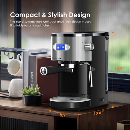 2 in 1 Espresso Machines Support Capsule Coffee Automatic Cappuccino Coffee Maker