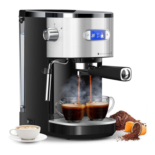 2 in 1 Espresso Machines Support Capsule Coffee Automatic Cappuccino Coffee Maker