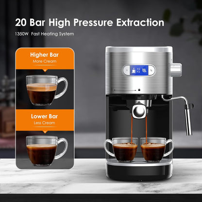 2 in 1 Espresso Machines Support Capsule Coffee Automatic Cappuccino Coffee Maker