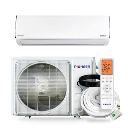 Pioneer® Diamante Essenza™ 11,500 BTU 17 SEER2 230V High-Wall Ductless Mini-Split Air Conditioner Inverter Heat Pump with 16 Ft. Kit