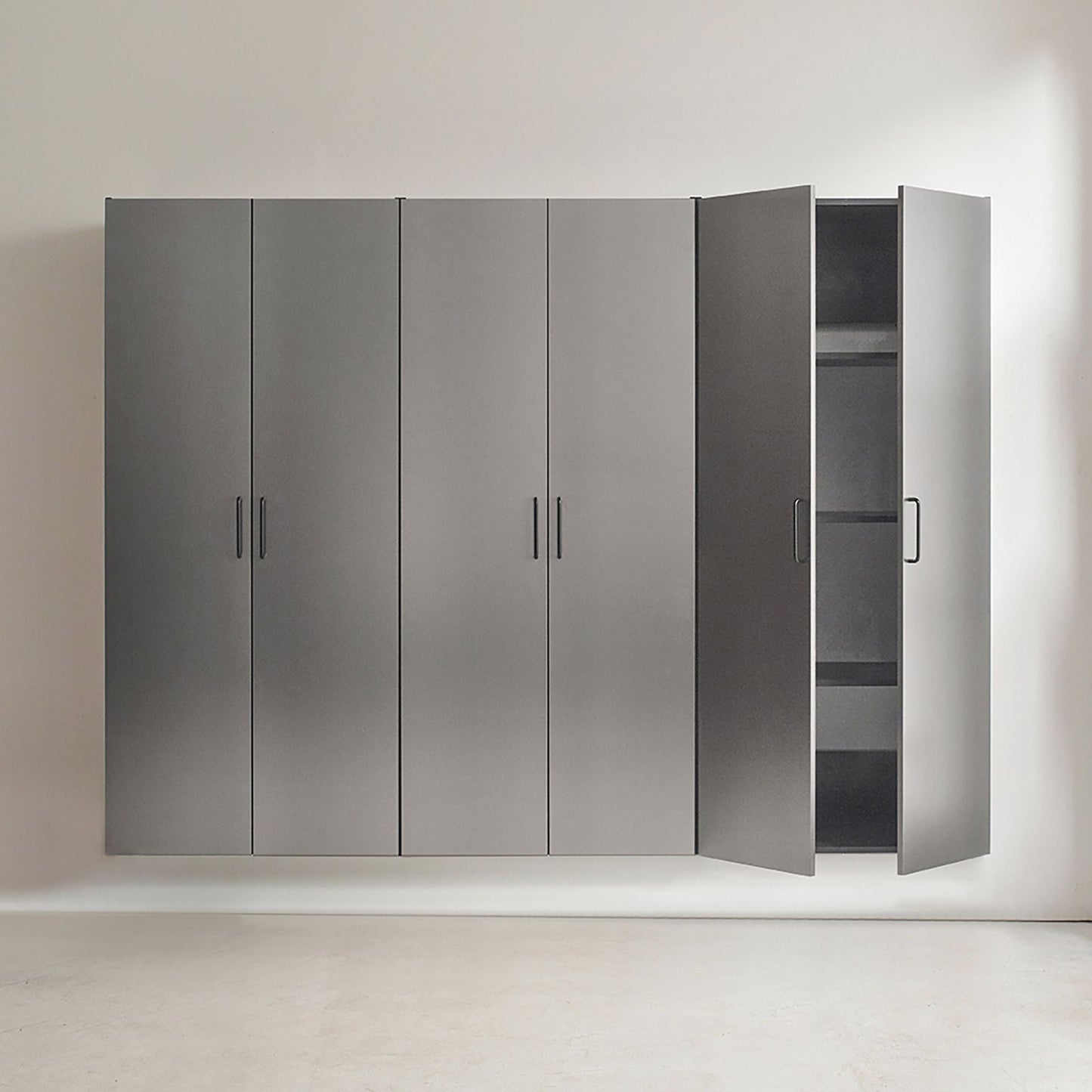 Extra Large Heavy-Duty 96-Inch Garage Cabinet Storage Set With Soft-Close Doors And Adjustable Shelves
