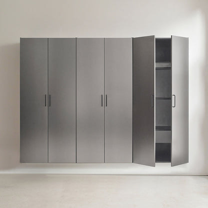 Extra Large Heavy-Duty 96-Inch Garage Cabinet Storage Set With Soft-Close Doors And Adjustable Shelves