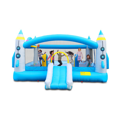 Extra-Large Multifunctional Jump'N Slide Inflatable Bouncer with Blower