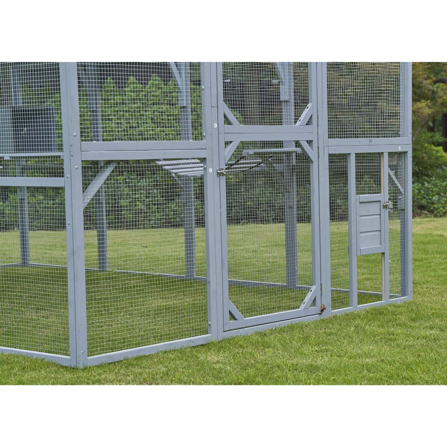 Alora Extra Large Outdoor Cat Kitten Playpen House With Platforms and Waterproof Cover