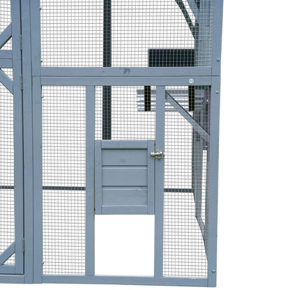 Alora Extra Large Outdoor Cat Kitten Playpen House With Platforms and Waterproof Cover