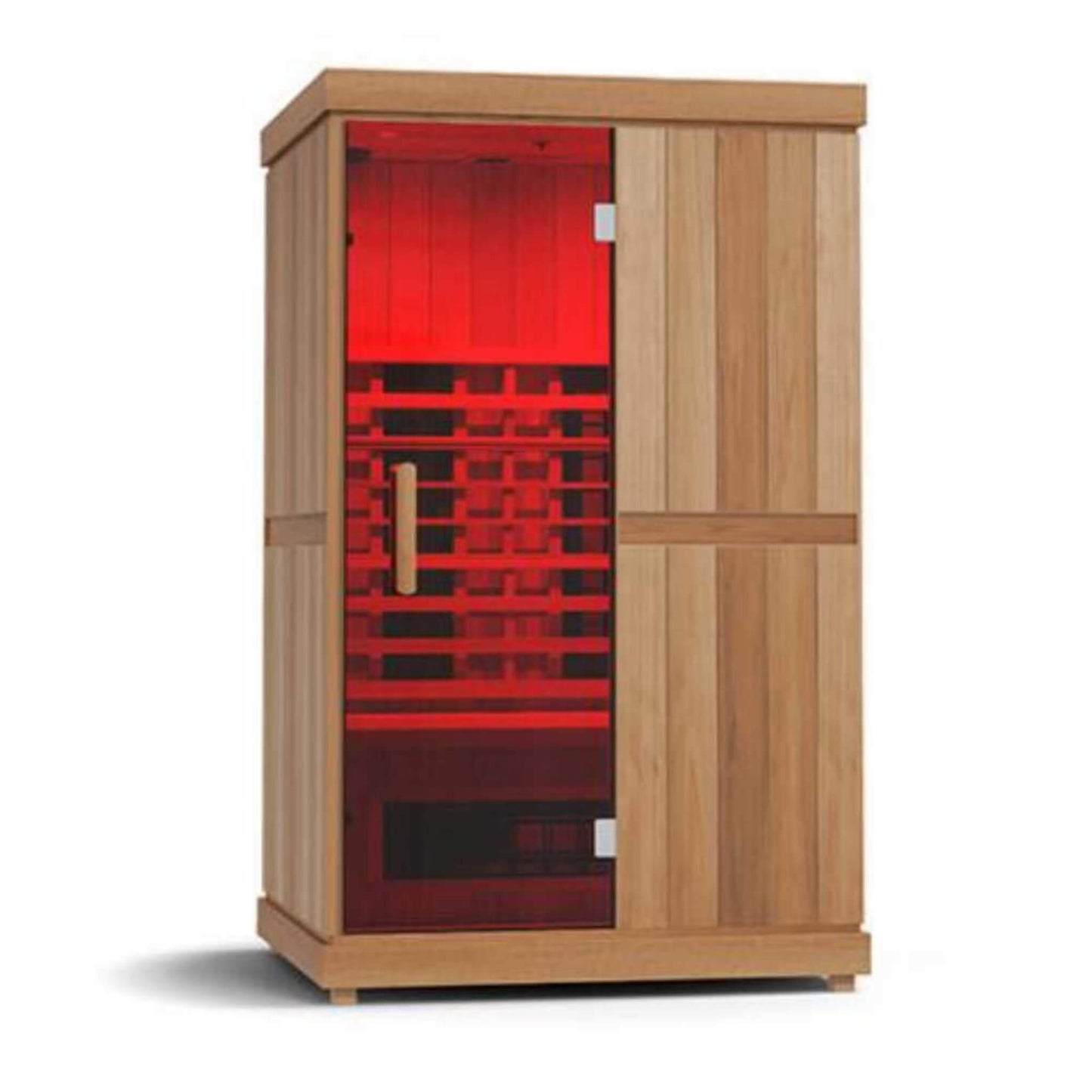 Finnmark FD-2 Full-Spectrum 2-Person Home Infrared Sauna with Built-In LCD Touchscreen Controller