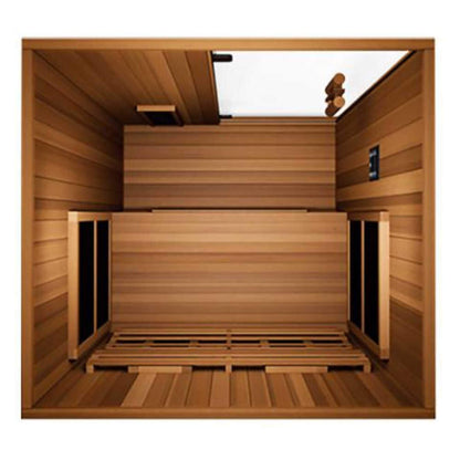 Finnmark FD-2 Full-Spectrum 2-Person Home Infrared Sauna with Built-In LCD Touchscreen Controller
