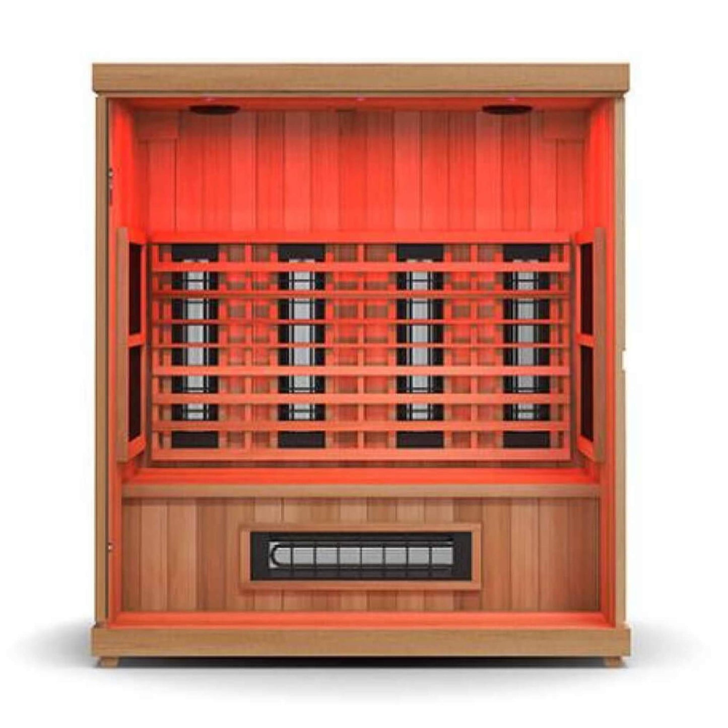 Finnmark FD-3 Full Spectrum 4-Person Capacity Home Infrared Sauna with Adjustable Sauna Feet
