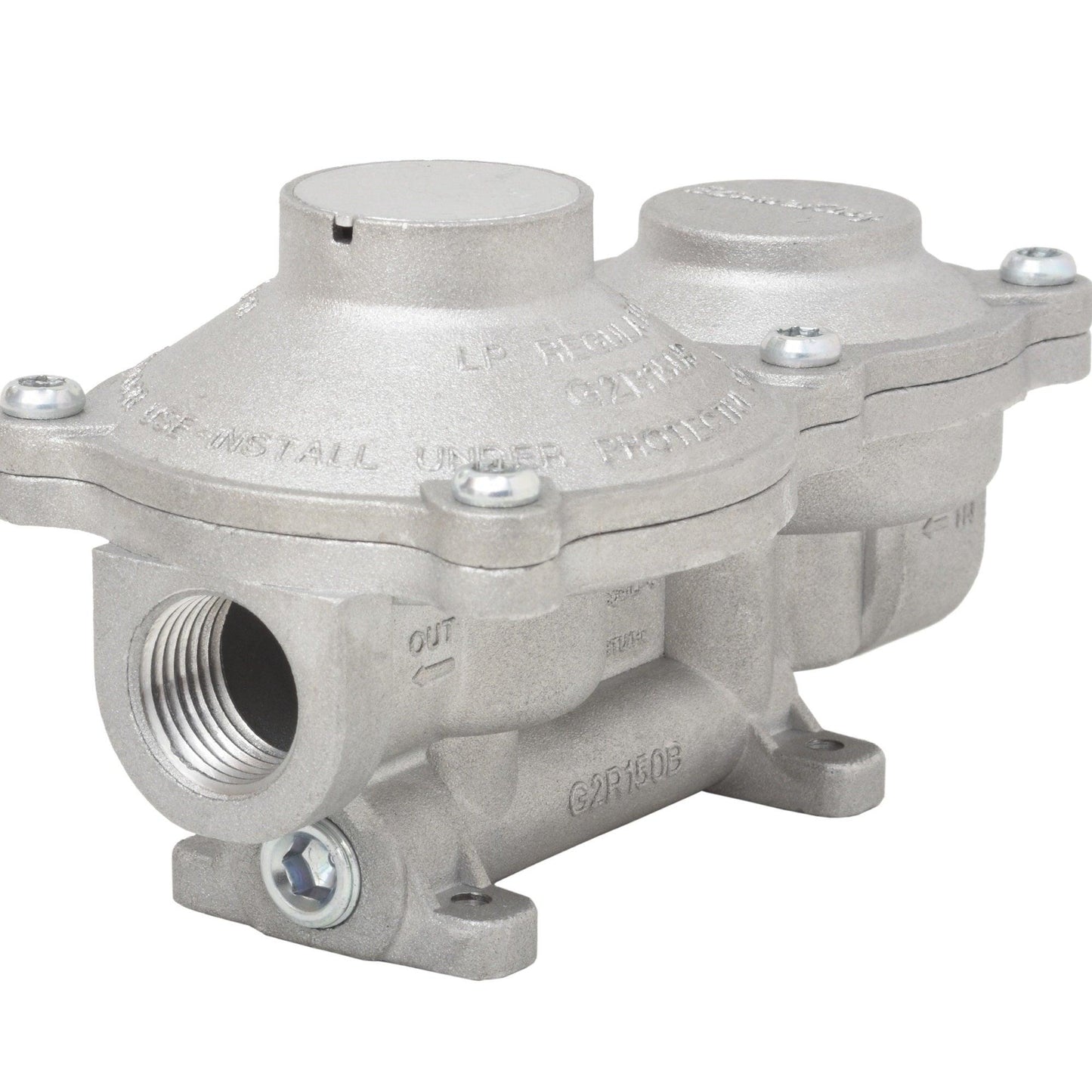 Flame King 2-Stage 160,000 BTU Propane LP Vertical Super Compact Regulator