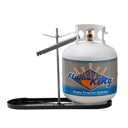 Flame King 20lb Rack for Dual Propane Tank RVs & Trailers