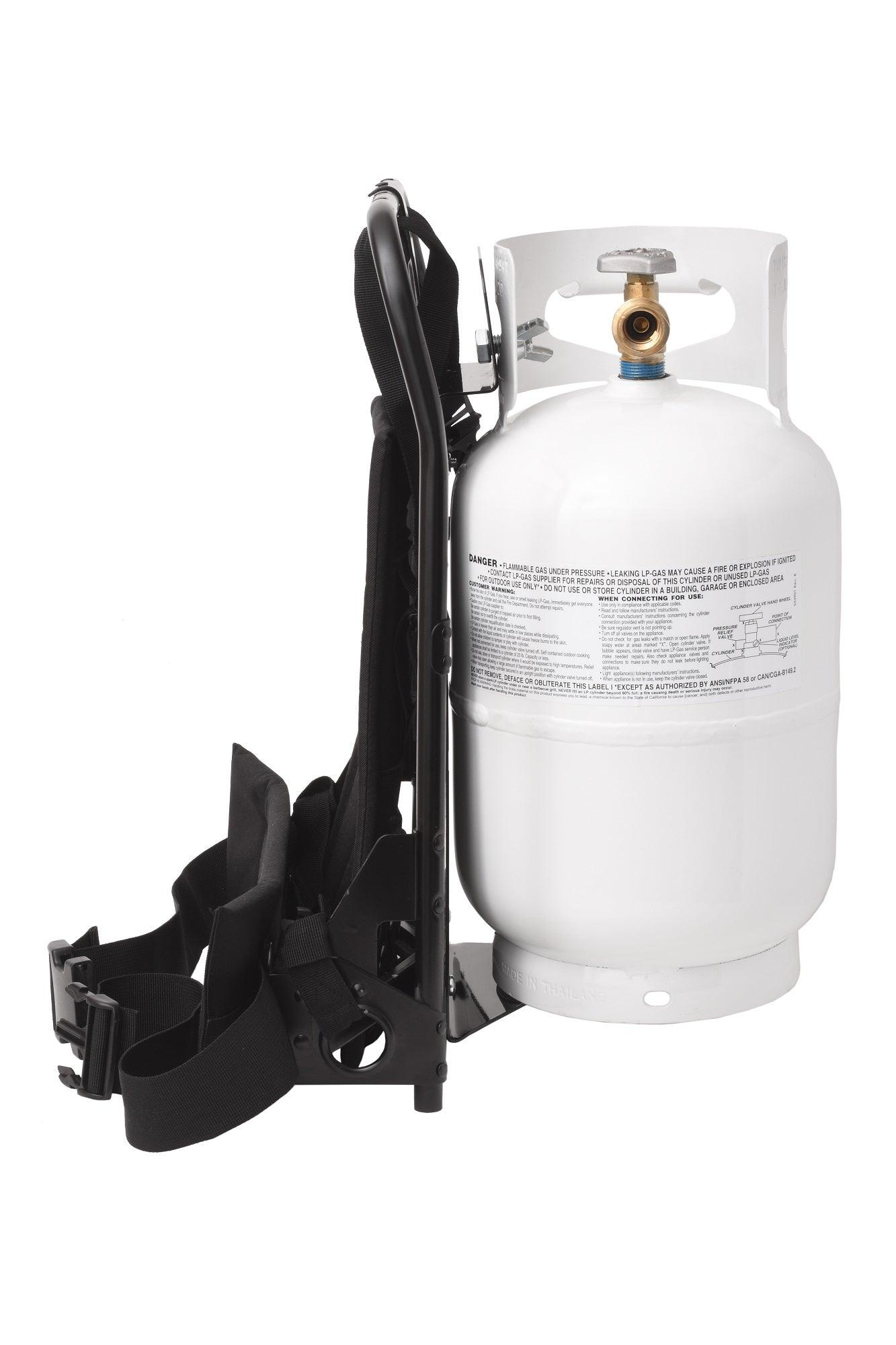 Flame King Metal Alice Frame Backpack Carrier for 10LB Propane Cylinder and Weed Torch