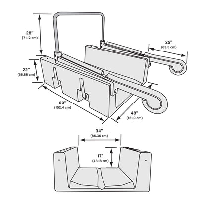 Floating Kayak Launch Station for Fixed Docks Kayaks and Canoes