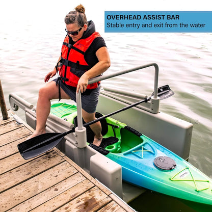Floating Kayak Launch Station for Fixed Docks Kayaks and Canoes