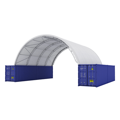 Reinforced 40FT x 40FT x 15FT Double Truss Container Shelter