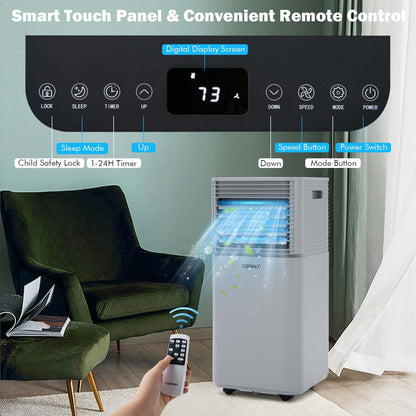 8000 BTU 3-in-1 Air Cooler with Dehumidifier and Fan Mode