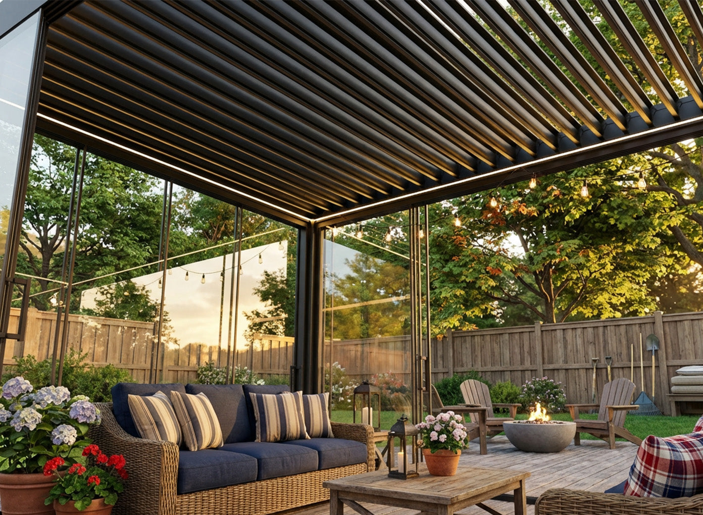FlexPatio POWER+ PRO Gen 1 Motorized Pergola