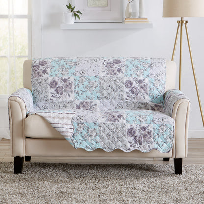 Reversible Floral Patchwork Furniture Protector - Maribel Collection