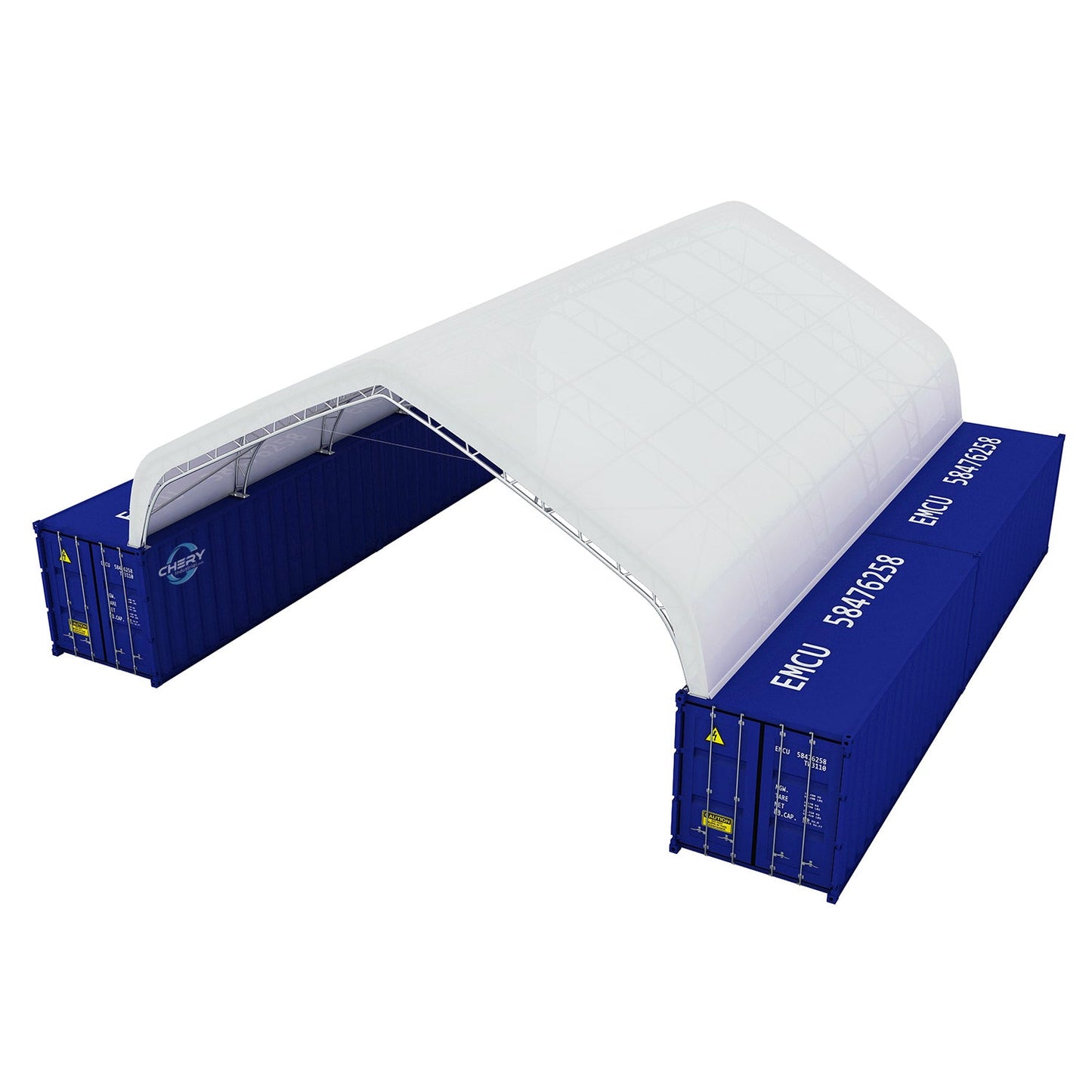 40FT x 40FT x 15FT Double Truss Peak Container Canopy Shelter