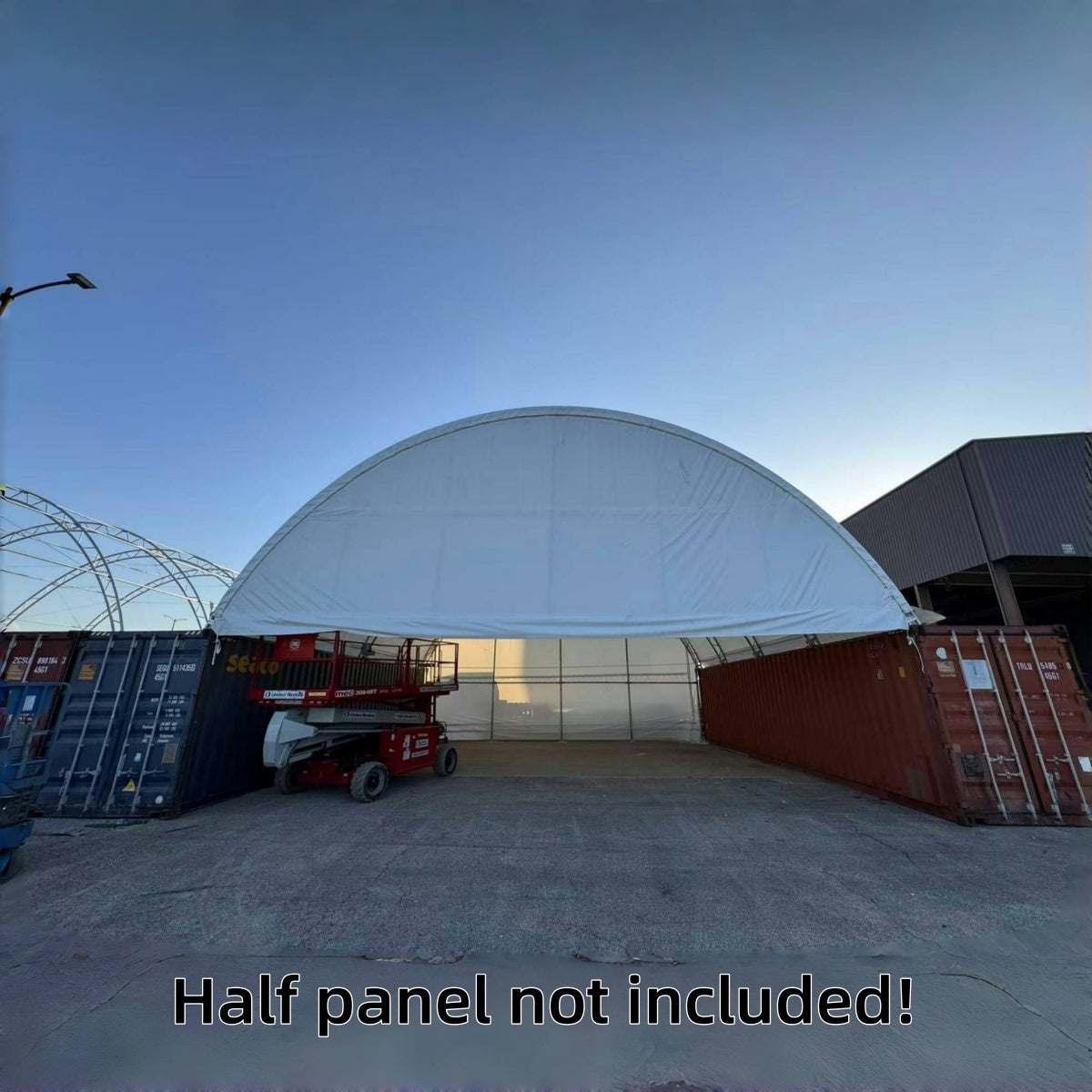 40FT x 40FT x 15FT Double Truss Shipping Container Canopy Shelter