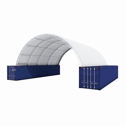 40FT x 40FT x 15FT Double Truss Shipping Container Canopy Shelter