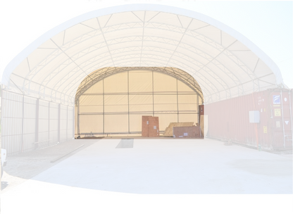 Back Wall for Container Canopy Shelter 40FT x 40FT x 15FT