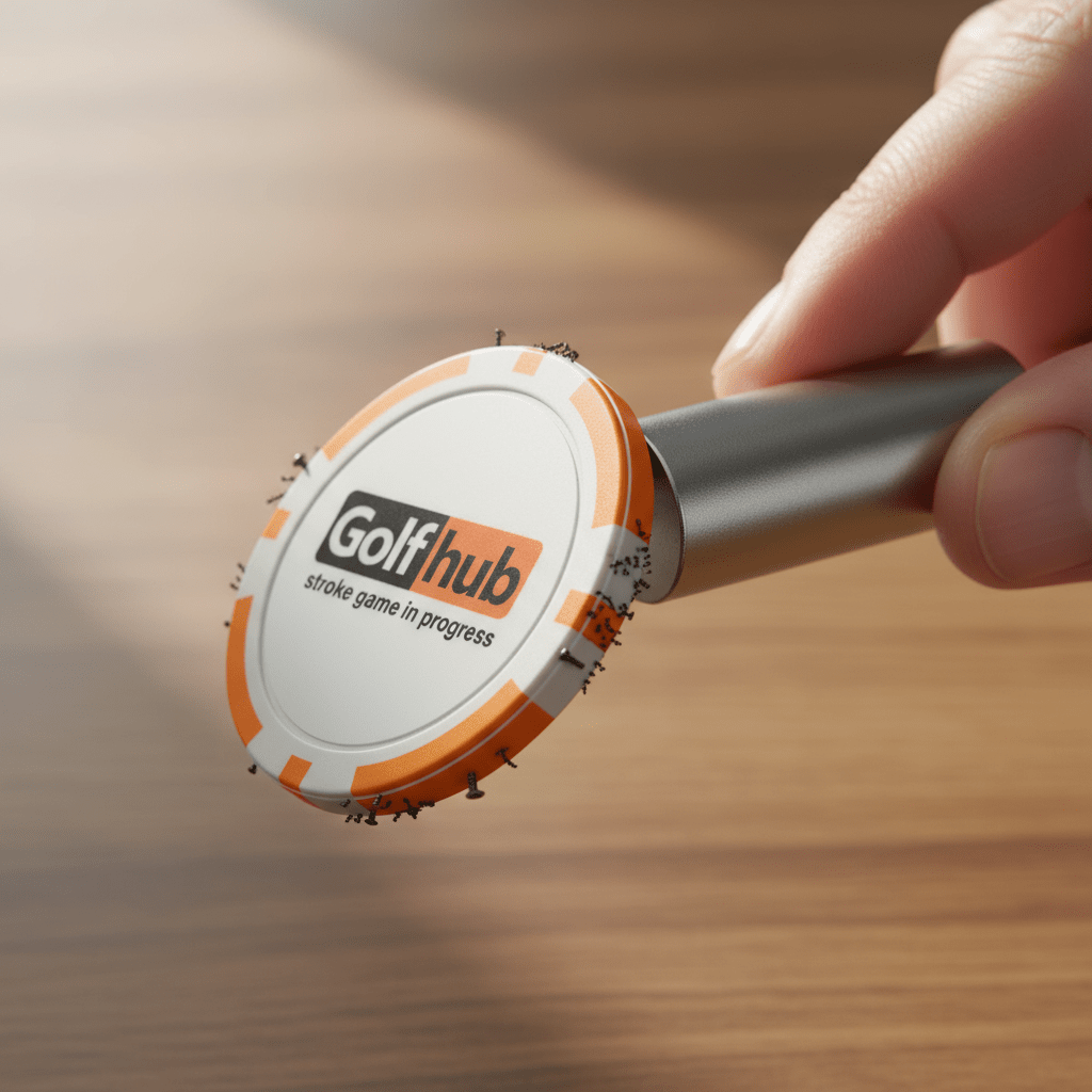 “Golfhub – Stroke Game in Progress” Poker Chip Ball Marker