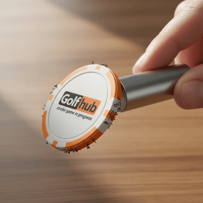 “Golfhub – Stroke Game in Progress” Poker Chip Ball Marker