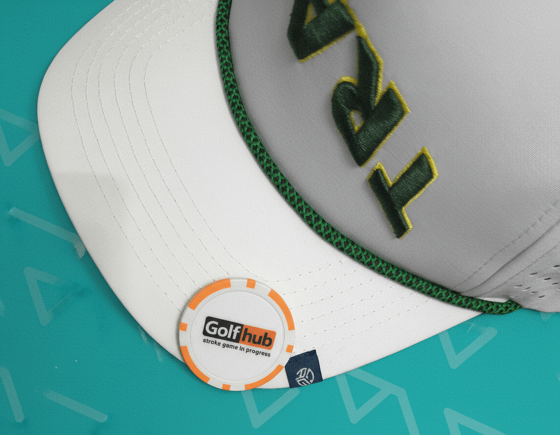 “Golfhub – Stroke Game in Progress” Poker Chip Ball Marker