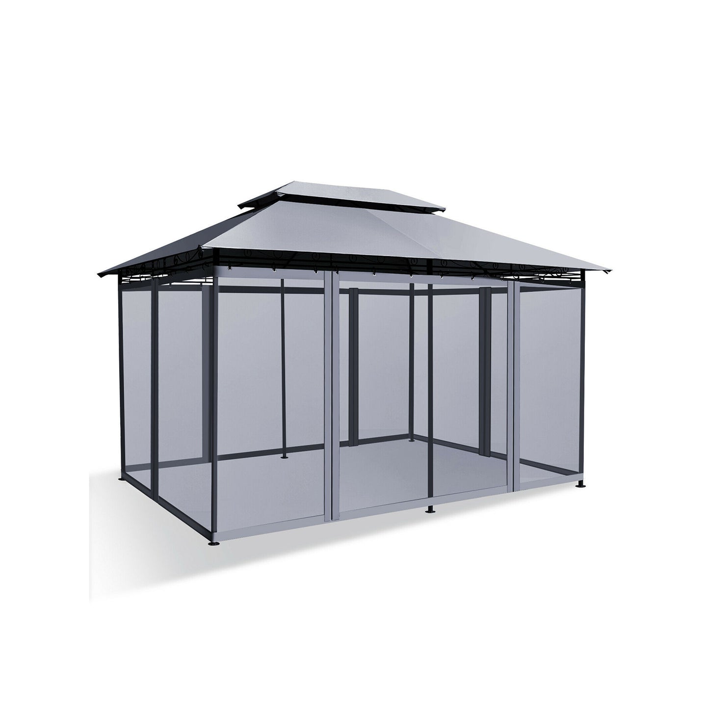 10 Feet x 13 Feet Tent Canopy Shelter with Removable Netting Sidewall