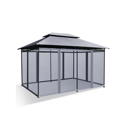 10 Feet x 13 Feet Tent Canopy Shelter with Removable Netting Sidewall