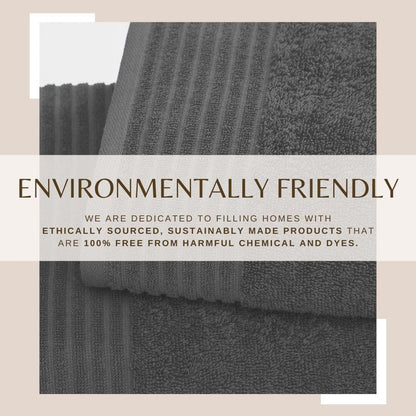 4 Pack Cotton Bath Towels - Kasper Collection