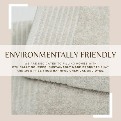 4 Pack Cotton Bath Towels - Kasper Collection