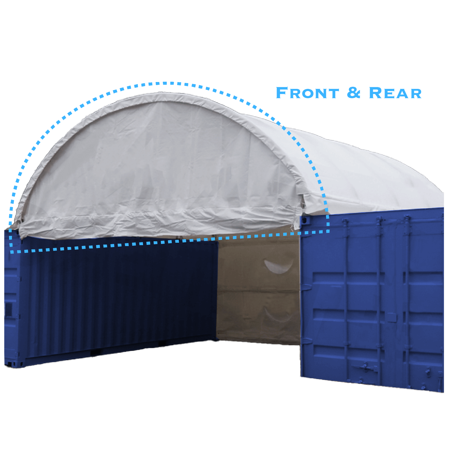 Front and Back Half Panels for Container Canopy Shelter 40FT x 40FT x 13FT