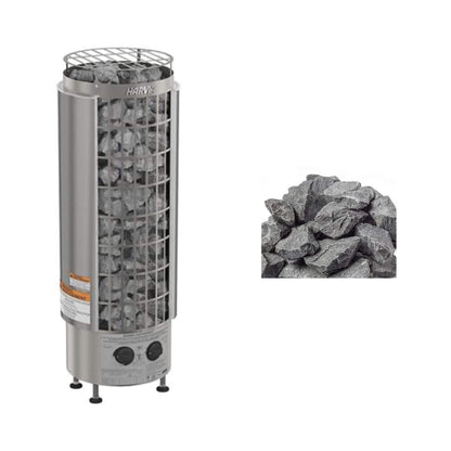 Harvia Cilindro Modern Steel Pillar Style Sauna Heater with Sauna Stones